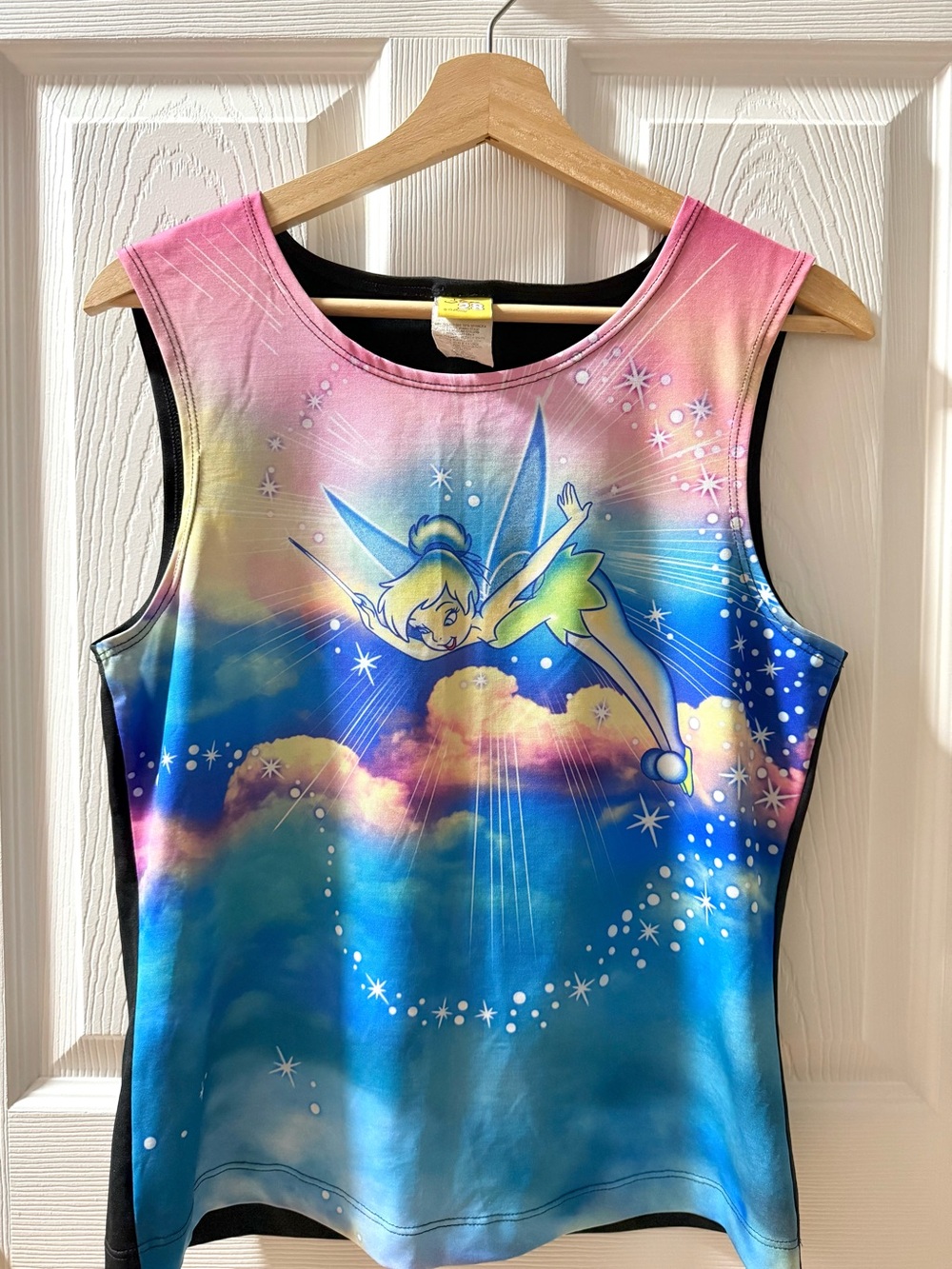 Vintage Y2K Disney Tinker Bell Colorful Fairy Graphic Tank Top